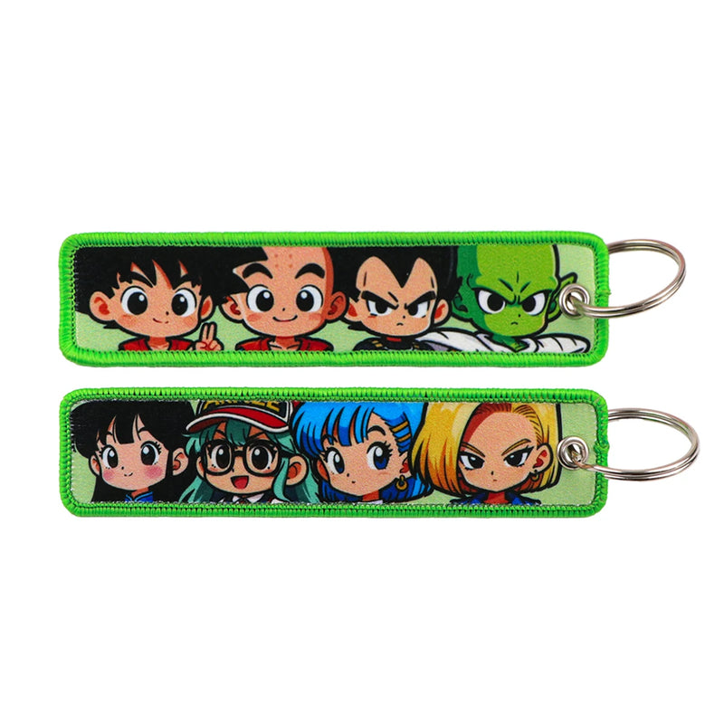 "Dragon Chibis" Embroidered Keychain