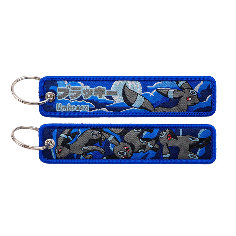 "Moonlight Rings" Embroidered Keychain