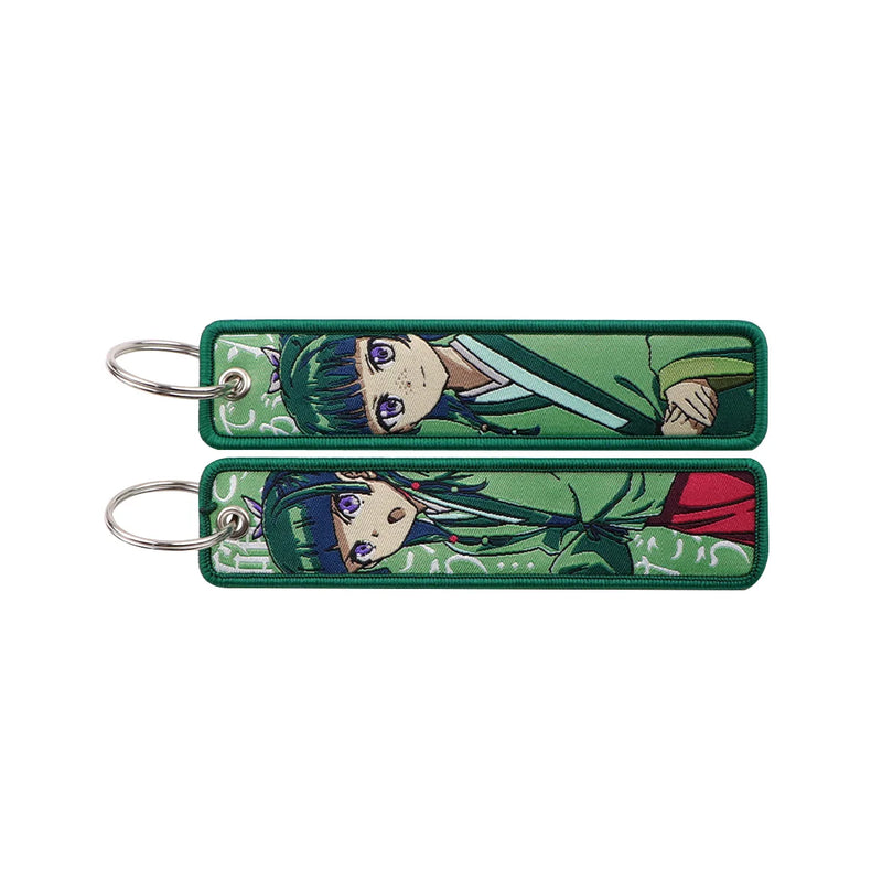 "Jade Herbalist" Embroidered Keychain