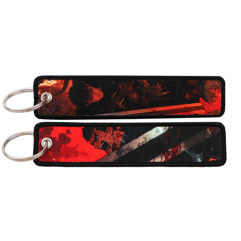 "Blood Eclipse" Embroidered Keychain