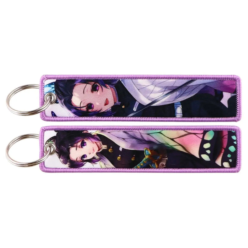 "Butterfly Pillar" Embroidered Keychain