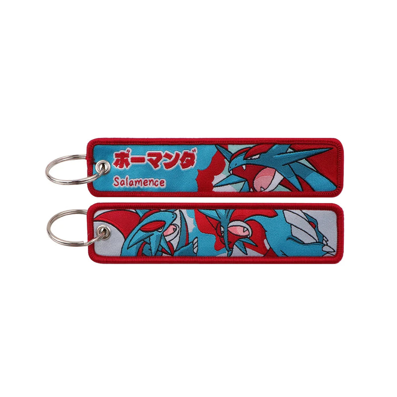 "Sky Dragon Rage" Embroidered Keychain