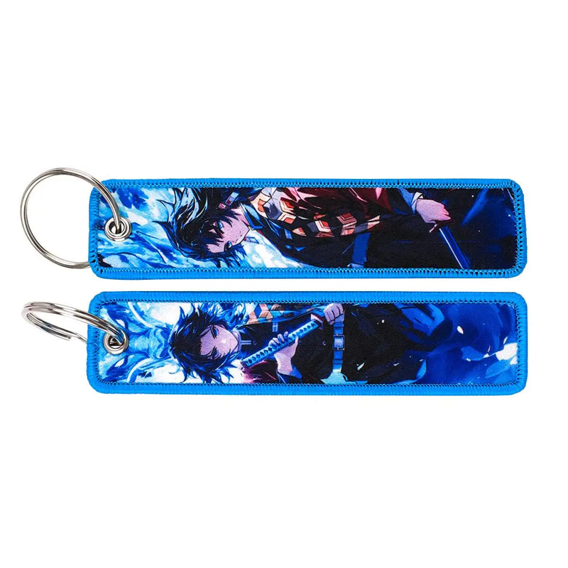 "Mist Strike" Embroidered Keychain
