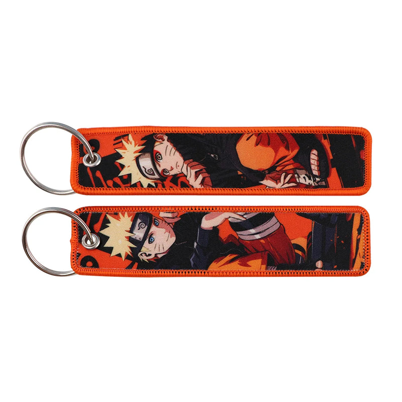 "Orange Promise" Embroidered Keychain