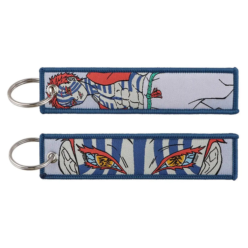 "Compass Fist" Embroidered Keychain