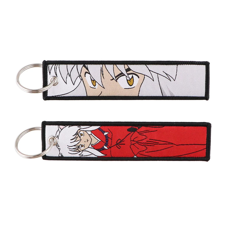 "Half Demon" Embroidered Keychain