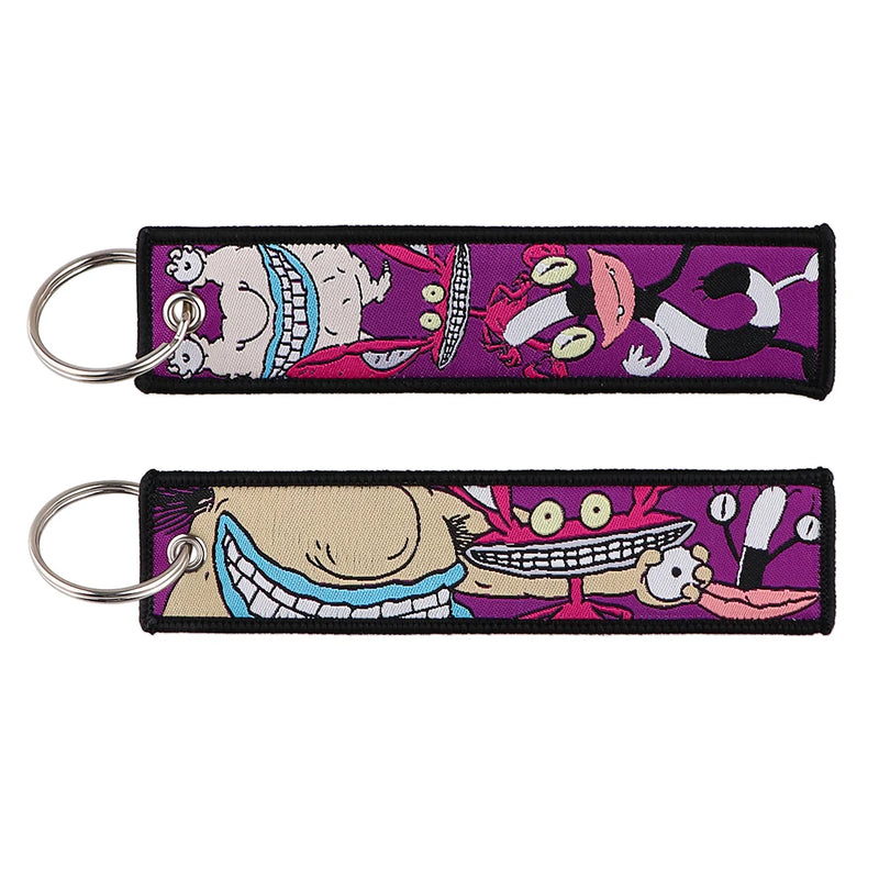 "Monster Mayhem" Embroidered Keychain