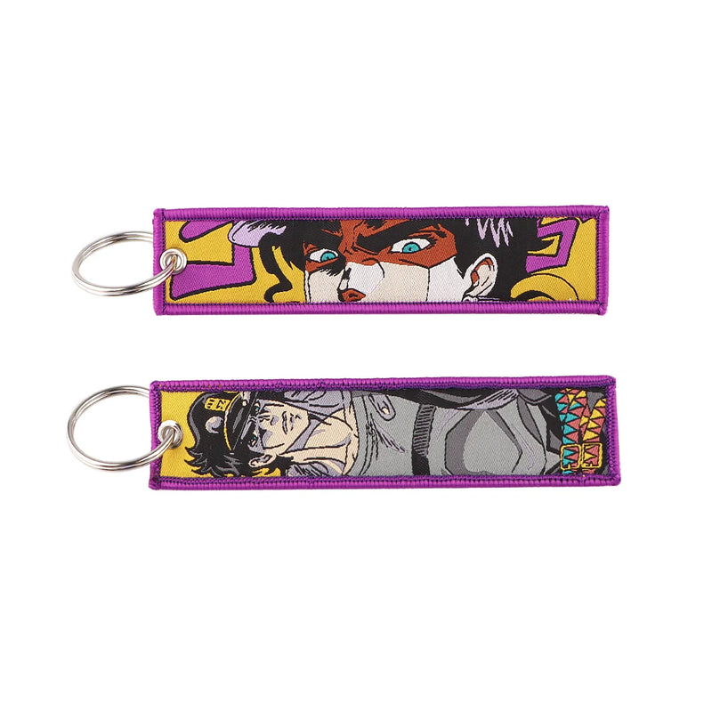 "Purple Stand" Embroidered Keychain