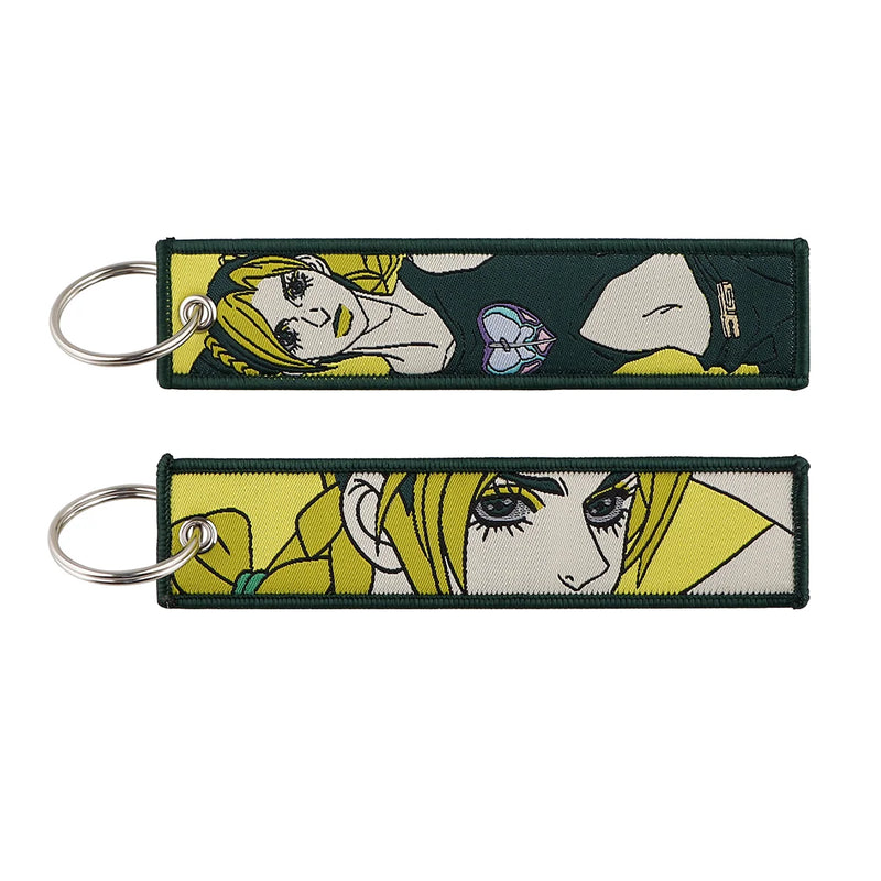 "Golden Stand" Embroidered Keychain