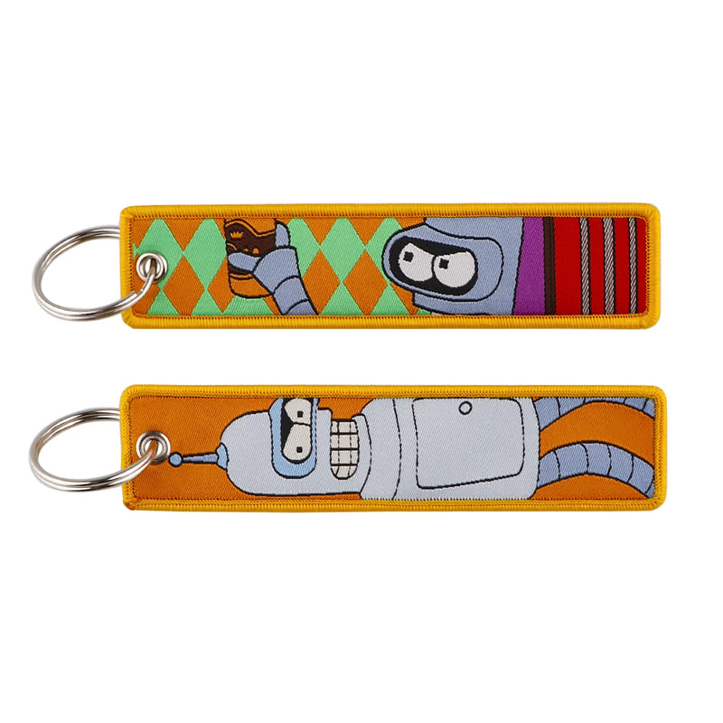 "Robot Buddy" Embroidered Keychain
