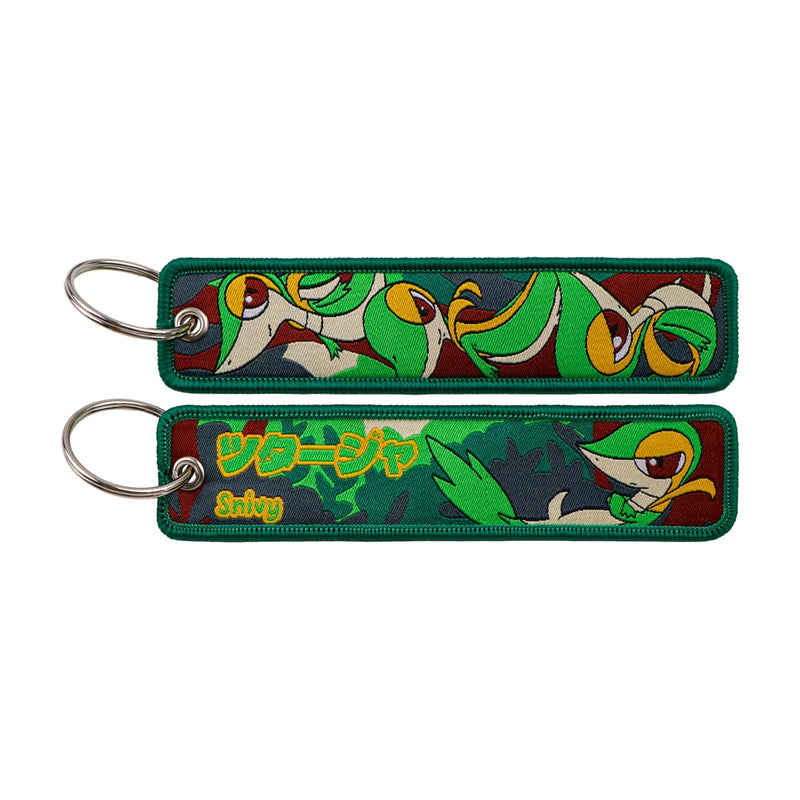 "Grass Snake" Embroidered Keychain