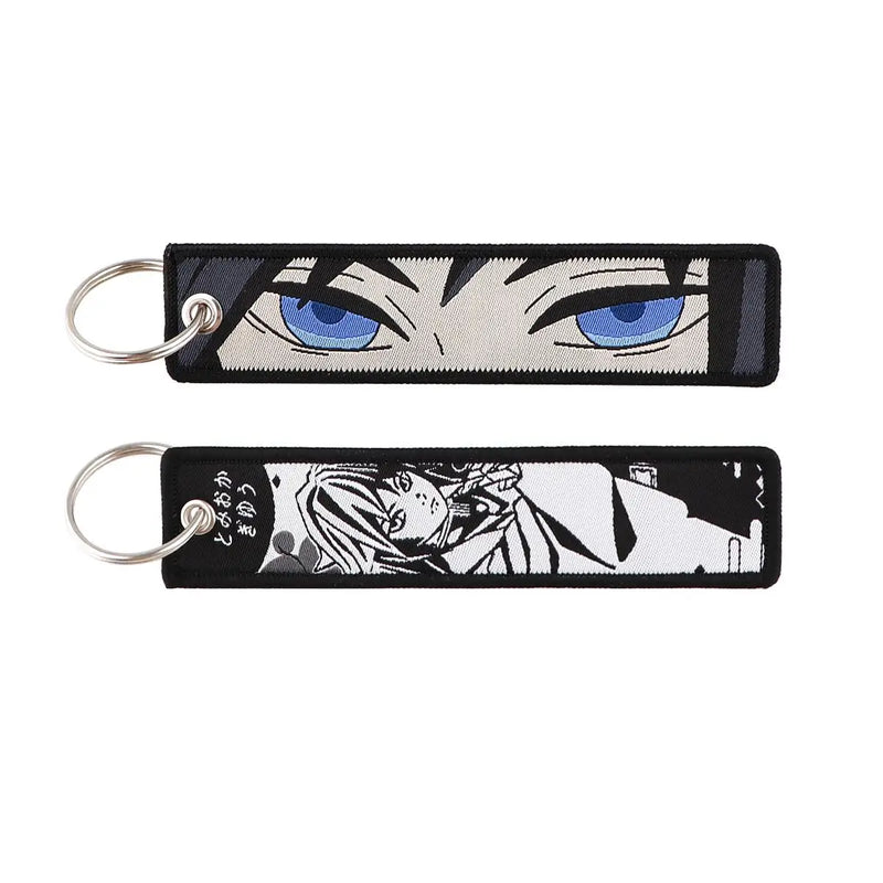 "Mist Eyes" Embroidered Keychain
