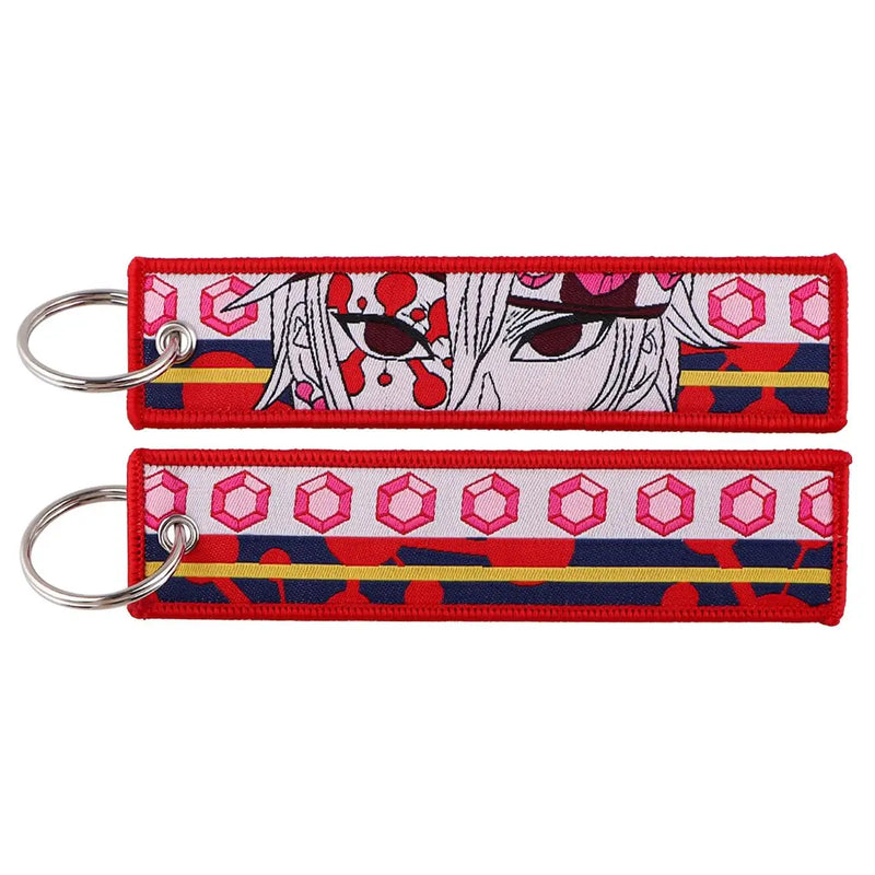"Hexa Demon" Embroidered Keychain