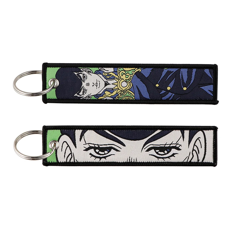 "Ancient Stare" Embroidered Keychain