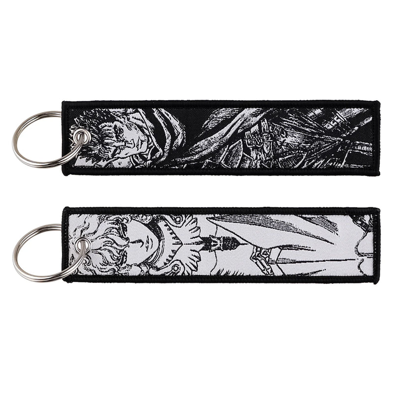 "Pale Knight" Embroidered Keychain