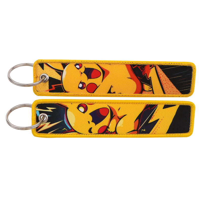 "Thunder Mouse" Embroidered Keychain