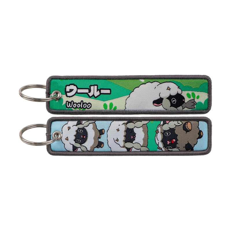 "Fluffy Flock" Embroidered Keychain
