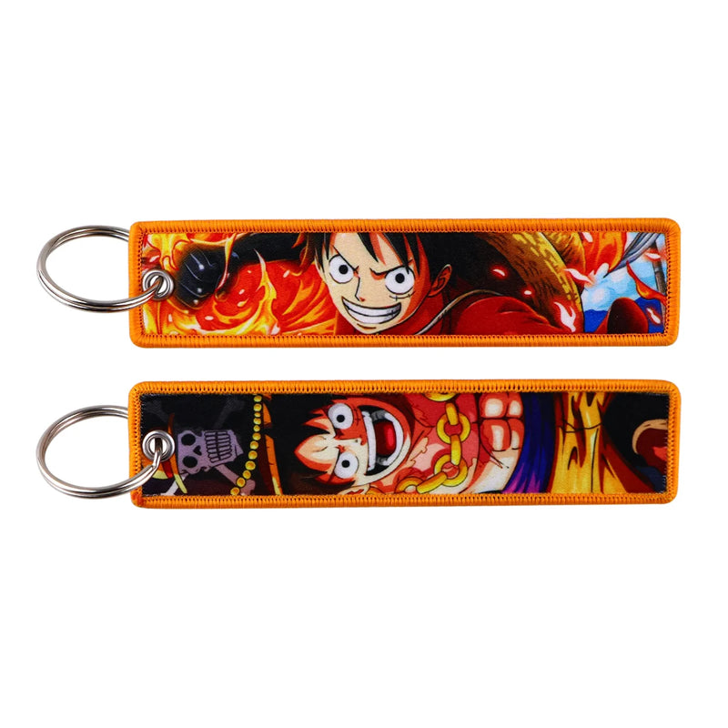 "Blazing Cheer" Embroidered Keychain