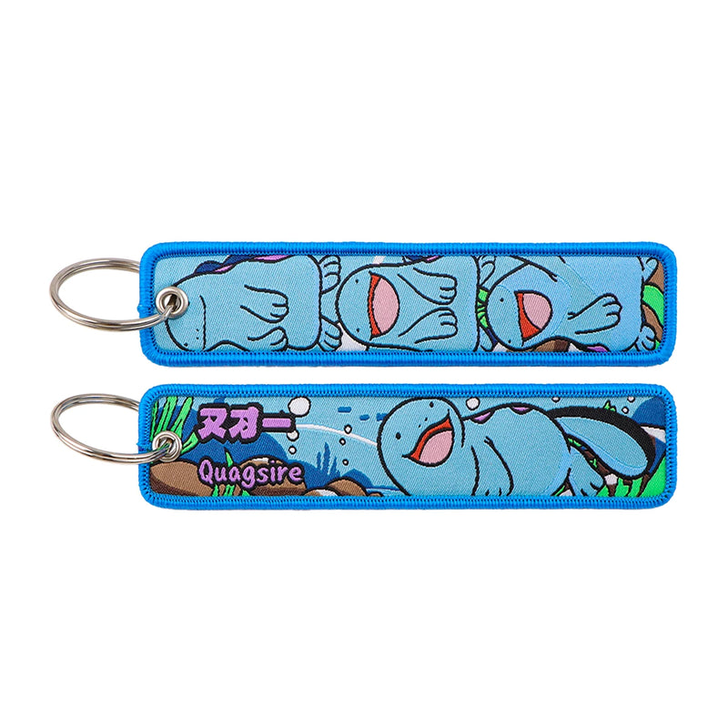 "Chill Salamander" Embroidered Keychain