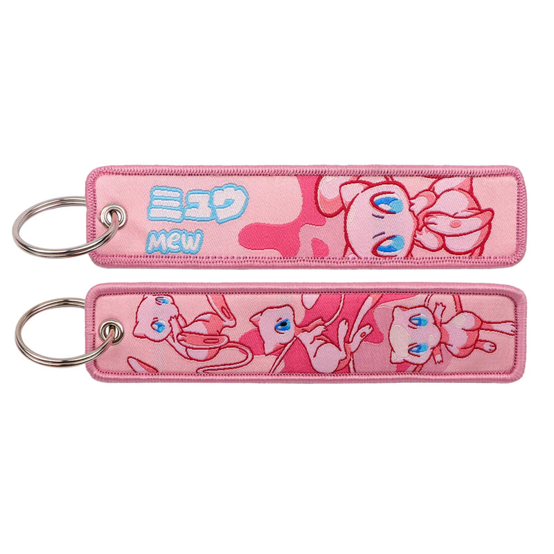"Pink Psychic" Embroidered Keychain