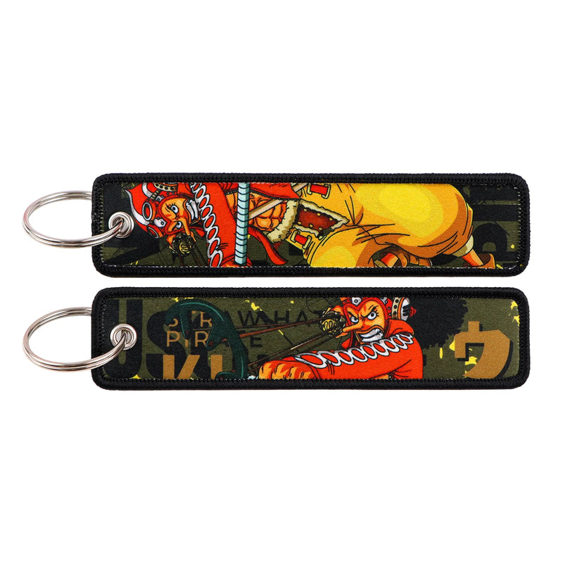 "Golden Assault" Embroidered Keychain