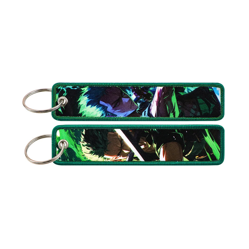 "Shadow Duel" Embroidered Keychain