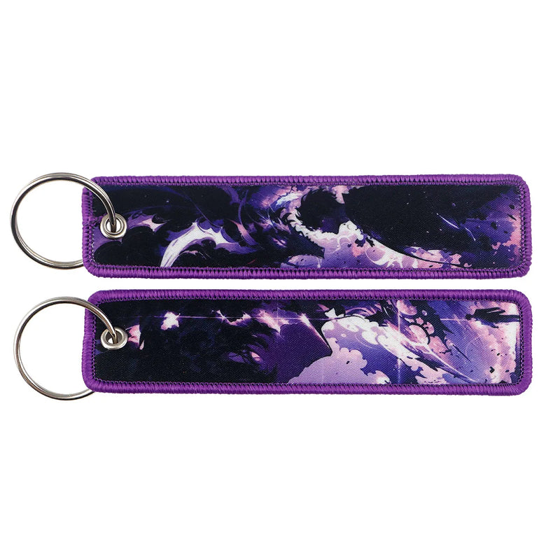 "Purple Storm" Embroidered Keychain