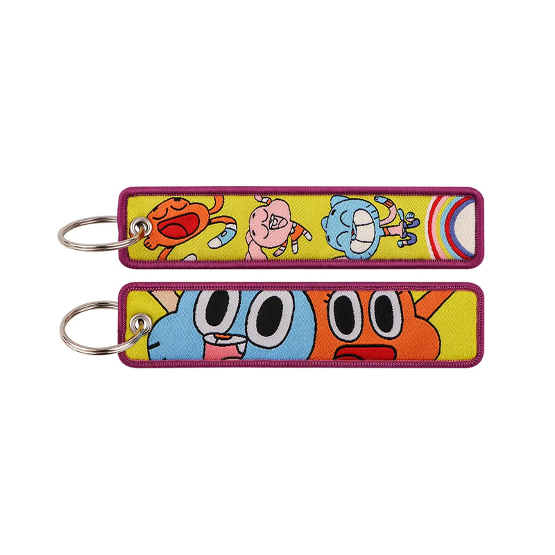 "Wacky Buddies" Embroidered Keychain