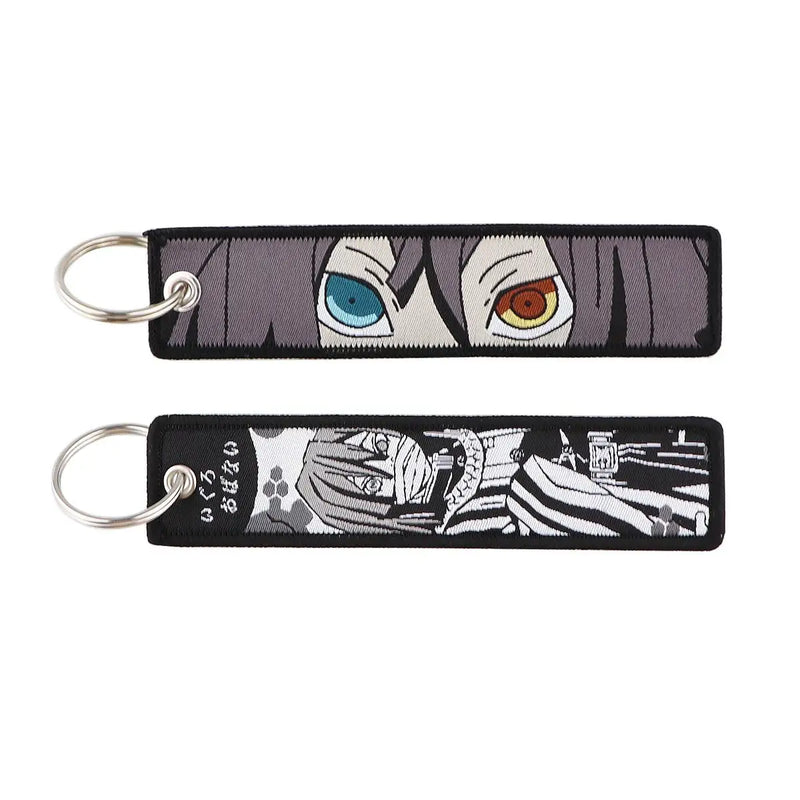 "Serpent Eyes" Embroidered Keychain