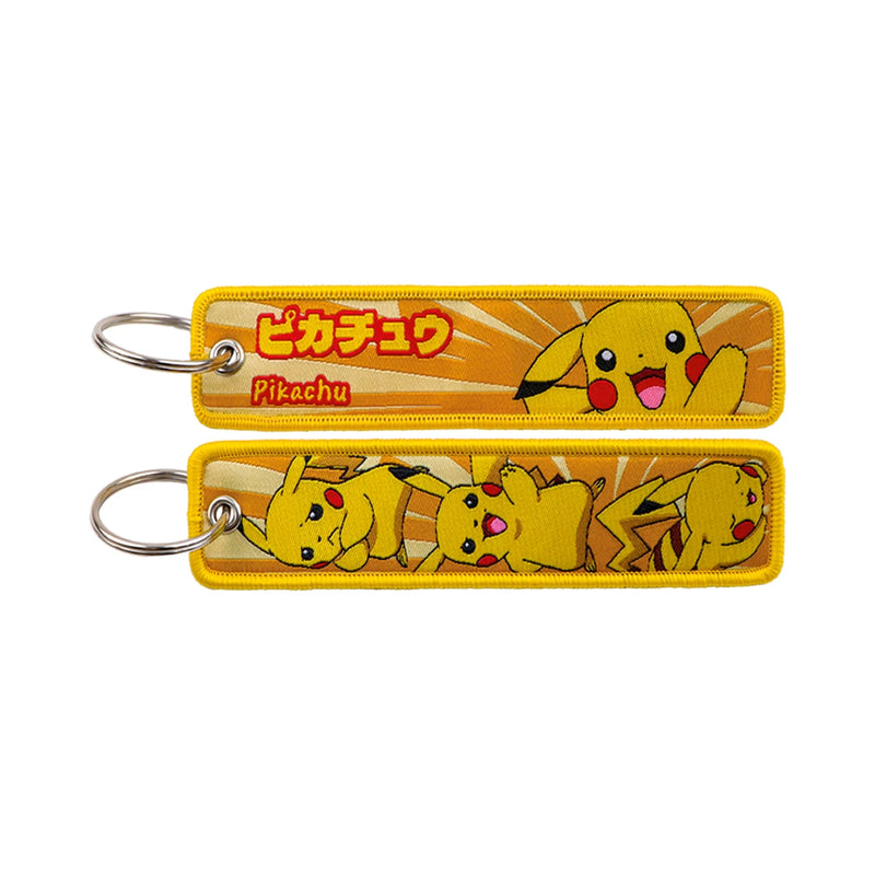 "Electric Mouse" Embroidered Keychain