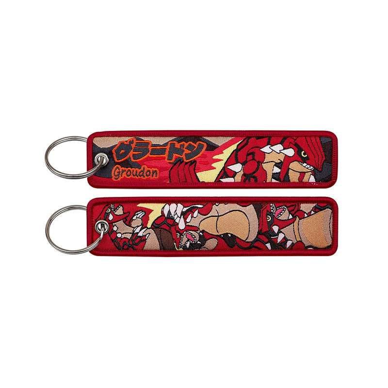 "Magma Titan" Embroidered Keychain