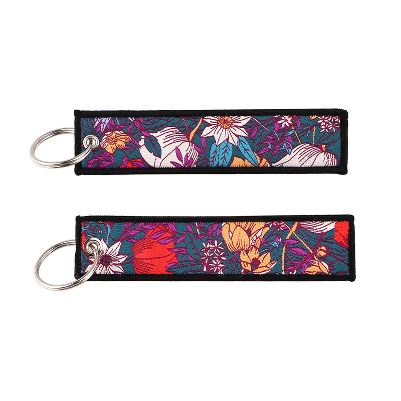 "Wild Garden" Embroidered Keychain