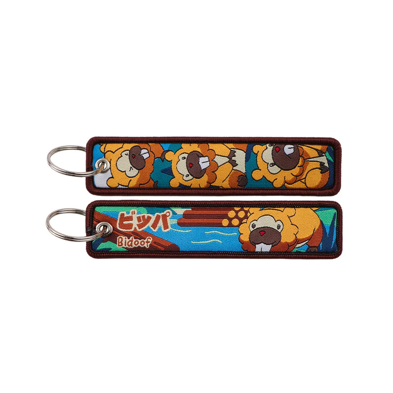 "Beaver Buddy" Embroidered Keychain