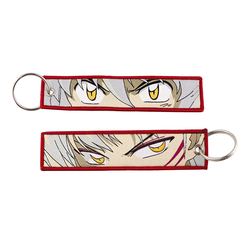 "Golden Glare" Embroidered Keychain