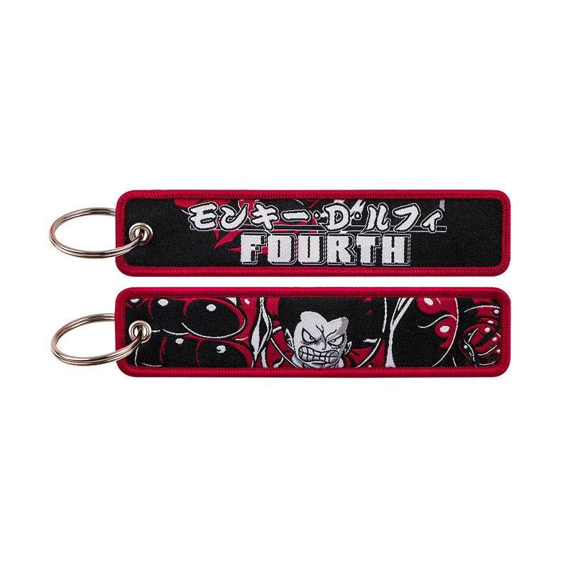 "Fourth Strike" Embroidered Keychain