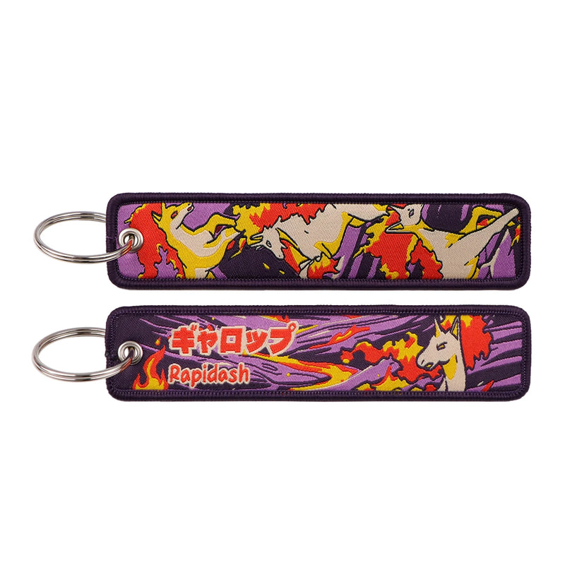 "Blazing Stallion" Embroidered Keychain