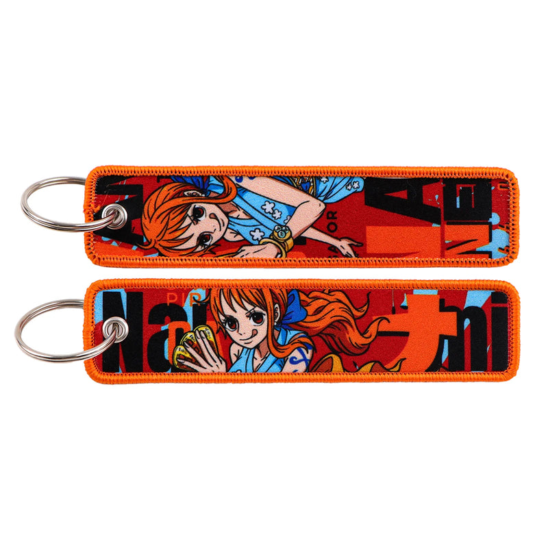 "Ember-Eyed Fighter" Embroidered Keychain