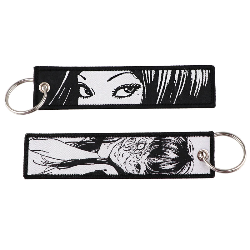 "Piercing Shadow" Embroidered Keychain
