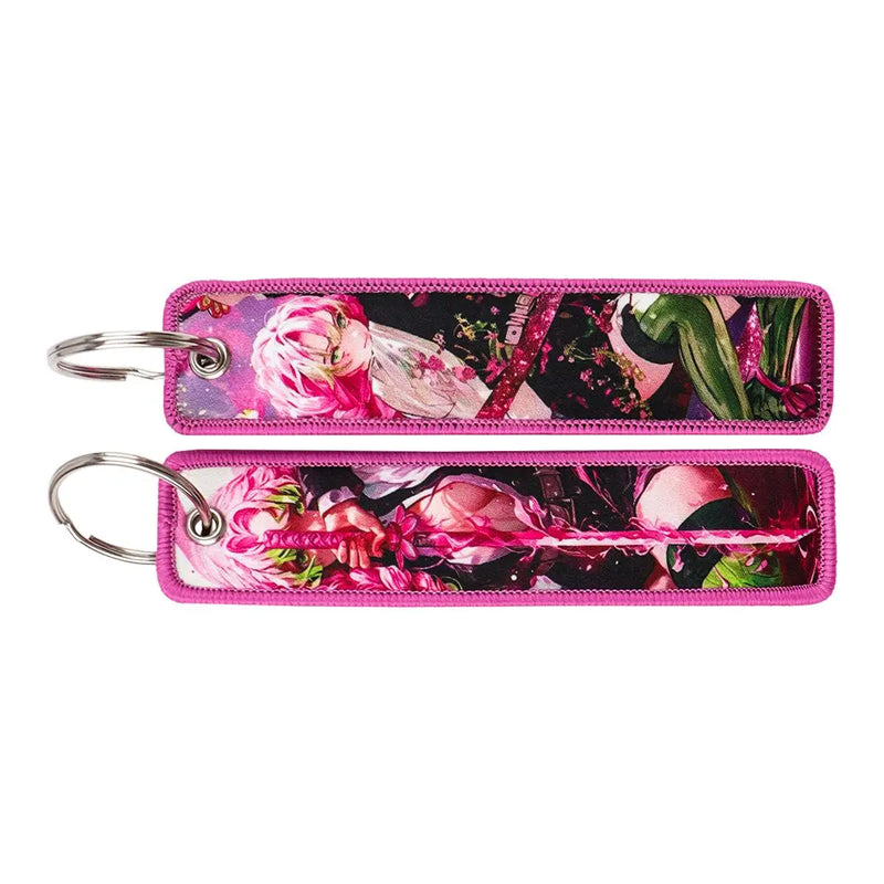 "Love Blade" Embroidered Keychain