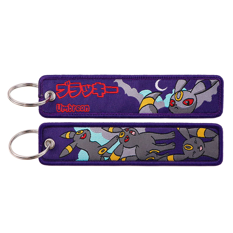 "Midnight Rings" Embroidered Keychain