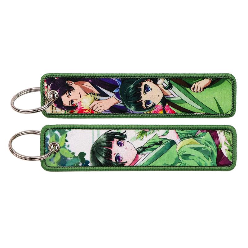 "Jade Palace" Embroidered Keychain