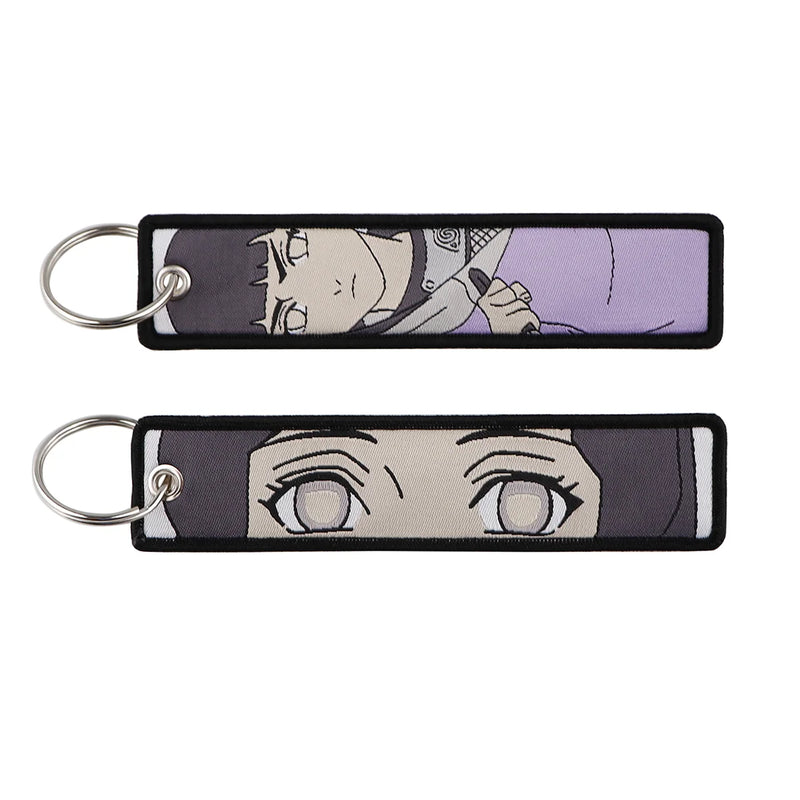"Pale Gaze" Embroidered Keychain