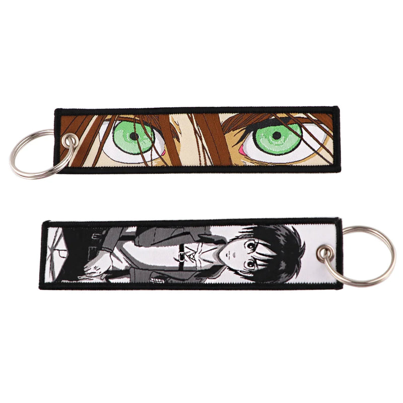 "Titan Eyes" Embroidered Keychain