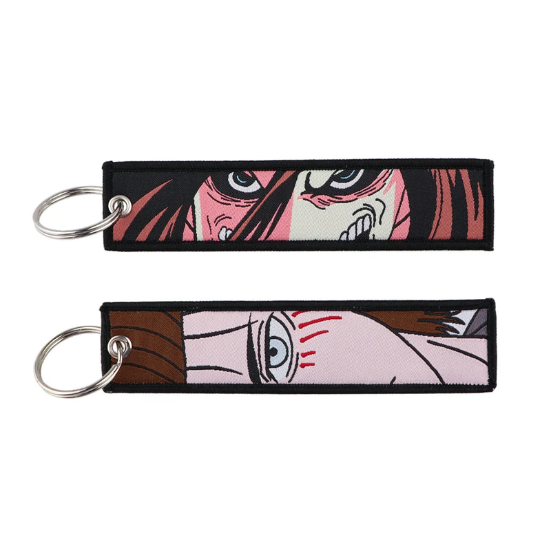 "Titan Grin" Embroidered Keychain