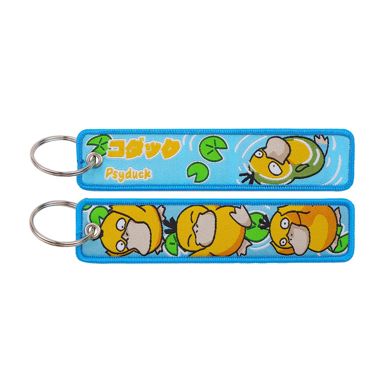 "Headache Duck" Embroidered Keychain