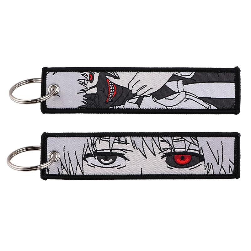 "Kakugan Eye" Embroidered Keychain