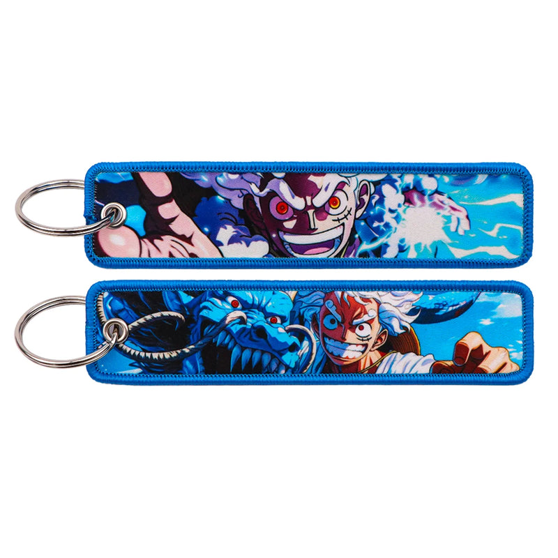 "Storm Clash" Embroidered Keychain