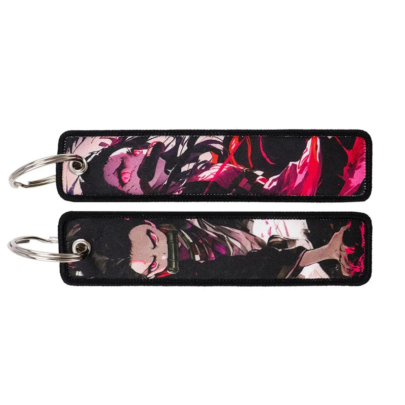 "Awakened Rose" Embroidered Keychain