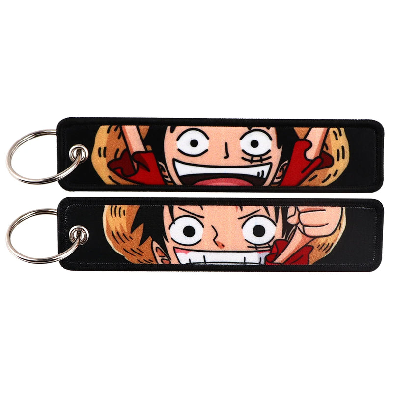 "Wild Grin" Embroidered Keychain