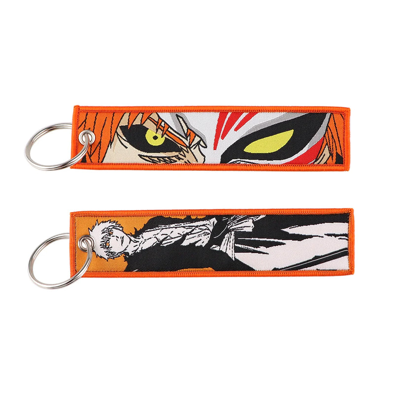 "Hollow Mask" Embroidered Keychain